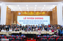 Lễ tuyên dương sinh viên đạt thành tích cao trong hoạt động khoa học, công nghệ và đổi mới sáng tạo năm 2024