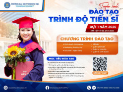 TRƯỜNG ĐẠI HỌC THƯƠNG MẠI TUYỂN SINH ĐÀO TẠO TRÌNH ĐỘ TIẾN SĨ ĐỢT 1 NĂM 2026